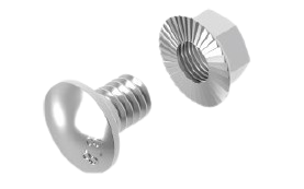 Flachrundschraube mit Kombimutter feuerverzinkt SGKFM6x12